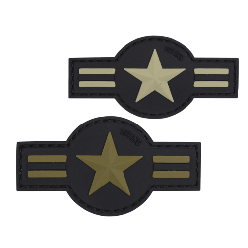 3D Patch Gummi Aufnäher Abzeichen inkl. Gegenstück U.S Air Force Neu VO